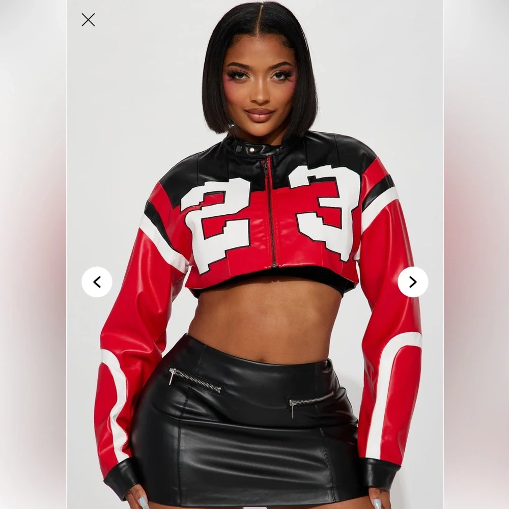 Cropped Moto Jacket - Picture 3 of 3
